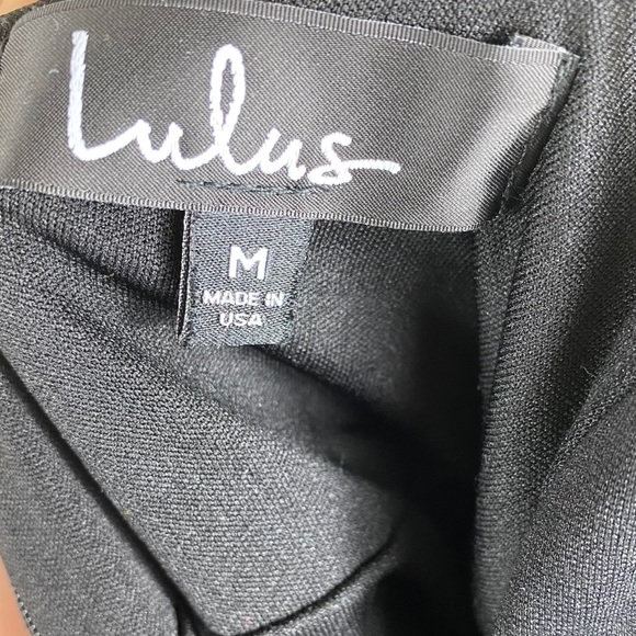 Lulu’s Black Fit n Flare Skater Mini Dress Medium - Picture 6 of 11